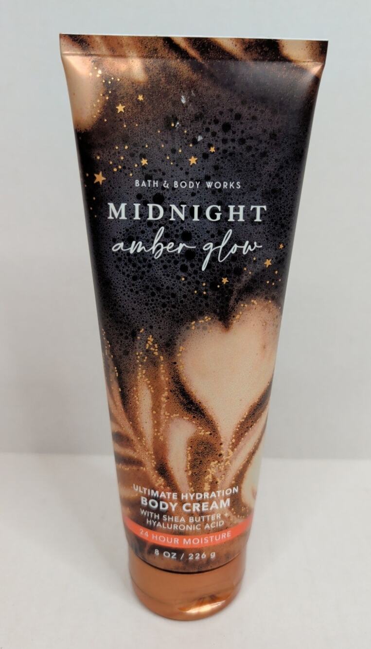 Bath & Body Works Midnight Amber Glow Hydration Body Cream 8 oz. DISCONTINUED